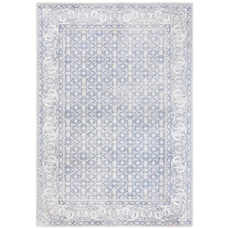 Safavieh 8 x 10 ft. Restoration Vintage Hand Loomed Rectangle Area Rug Blue & Ivory RVT706M-8